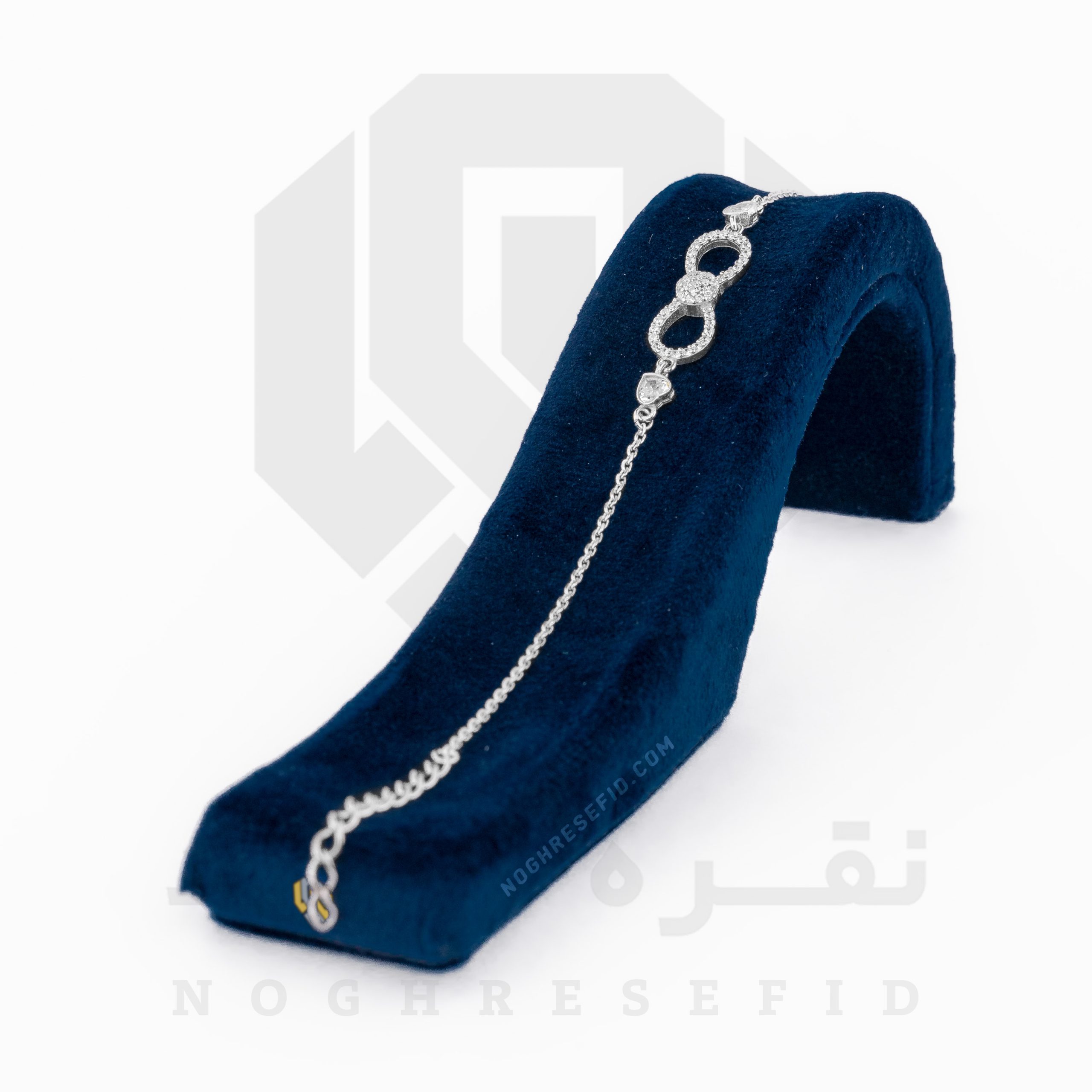دستبند نقره عیار 925 ایرانی کد NID0093 طرح بینهایت | نقره سفید دستبند نقره عیار 925 ایرانی کد NID0093 طرح بینهایت | نقره سفید