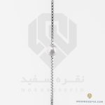 گالری اول دستبند نقره عیار 925 خارجی کد WSA0182 طرح مروارید | نقره سفید