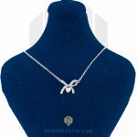 گالری اول گردنبند نقره عیار 925 خارجی کد WSA5223 طرح گره عشق | نقره سفید