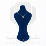 گردنبند نقره عیار 925 خارجی کد WSA5223 طرح گره عشق | نقره سفید