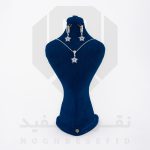 نیم ست نقره عیار 925 ایرانی کد NID0051 طرح ستاره چشم و نظر | نقره سفید