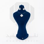 نیم ست نقره عیار 925 خارجی کد WSA0142 طرح ونکلیف | نقره سفید