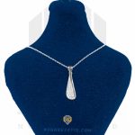 گالری اول پلاک نقره عیار 925 خارجی کد WSH5042 طرح اشک