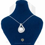 گالری اول پلاک نقره عیار 925 خارجی کد WSL5241 طرح مروارید