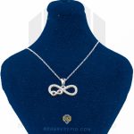 گالری اول پلاک نقره عیار 925 خارجی کد WSL5243 طرح بی نهایت