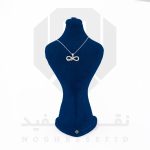 پلاک نقره عیار 925 خارجی کد WSL5243 طرح بی نهایت | نقره سفید