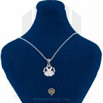 گالری اول پلاک نقره عیار 925 خارجی کد WST5082 طرح گل
