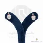 گوشواره نقره عیار 925 خارجی کد WSH0041 طرح بابا نوئل | نقره سفید