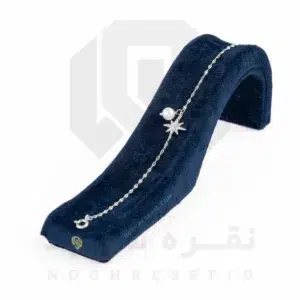 دستبند نقره عیار 925 خارجی کد WSB0123 طرح ستاره قطبی | نقره سفید