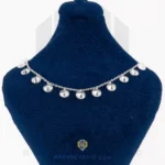 گردنبند نقره عیار 925 خارجی کد WSH5041 طرح قطره | نقره سفید