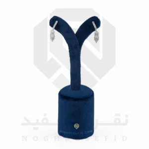 گوشواره نقره عیار 925 ایرانی کد NIA0031 طرح برگ | نقره سفید