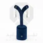 گوشواره نقره عیار 925 خارجی کد WSB0102 طرح اشک بلورین | نقره سفید