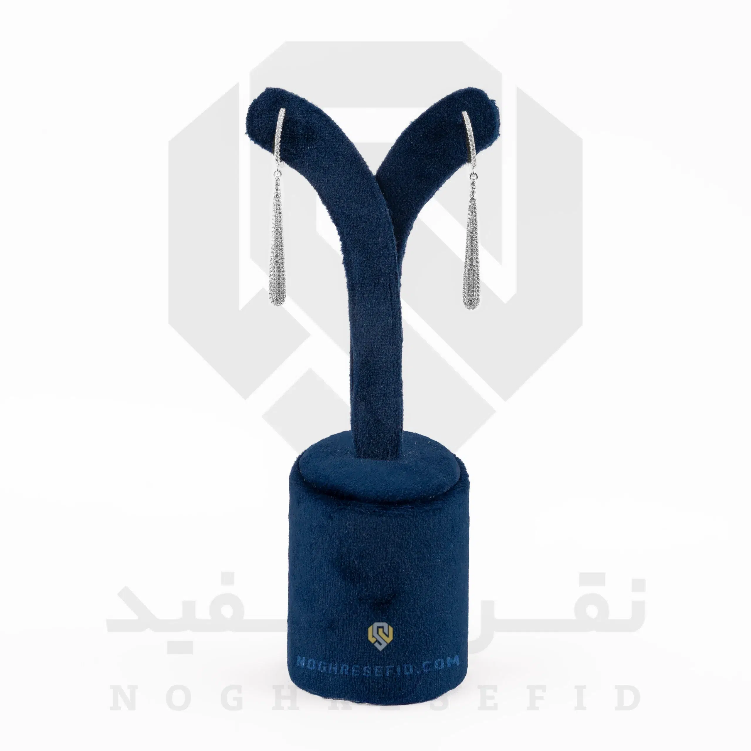 گوشواره نقره عیار 925 خارجی کد WSB0102 طرح اشک بلورین | نقره سفید گوشواره نقره عیار 925 خارجی کد WSB0102 طرح اشک بلورین | نقره سفید