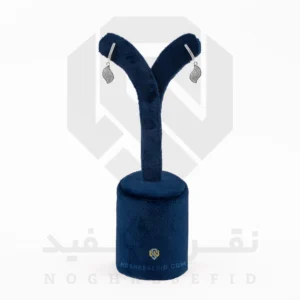 گوشواره نقره عیار 925 خارجی کد WSB0104 طرح برگ | نقره سفید