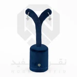 گوشواره نقره عیار 925 خارجی کد WSB0105 طرح گل 4 پر | نقره سفید