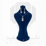 نیم ست نقره عیار 925 ایرانی کد NIH0033 طرح دوران | نقره سفید