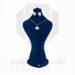 نیم ست نقره عیار 925 خارجی کد WSA0147 طرح قو | نقره سفید