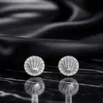 گوشواره نقره عیار ۹۲۵ طرح رولکس | نقره سفید