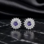 گوشواره نقره عیار ۹۲۵ کد WS10322 | نقره سفید