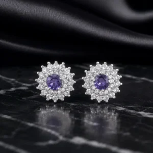 گوشواره نقره عیار ۹۲۵ کد WS10322 | نقره سفید