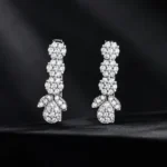 گوشواره نقره عیار ۹۲۵ کد NZ4105 | نقره سفید