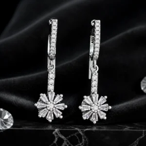 گوشواره نقره عیار ۹۲۵ کد NZ4106