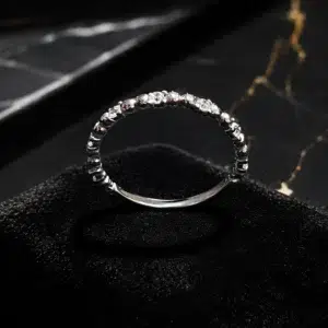 انگشتر زنانه نقره عیار ۹۲۵ کد WZ1126 | نقره سفید