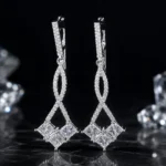 گوشواره نقره عیار ۹۲۵ کد WGH4131 | نقره سفید
