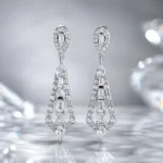 گوشواره نقره عیار ۹۲۵ کد WGH4133 | نقره سفید