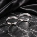 انگشتر هم نقره عیار ۹۲۵ کد NI2524 | نقره سفید