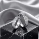 انگشتر هم نقره عیار ۹۲۵ کد NI2521 | نقره سفید
